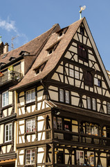 Fototapeta na wymiar Fachwerk Haus in Strasbourg