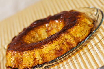 Delicious creme caramel dessert.