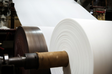 equipment of paper mill - obrazy, fototapety, plakaty
