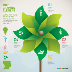 Pinwheel INFO-GRAPHIC element , Vector