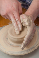 Hands of a potter