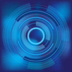 Blue circle digital background