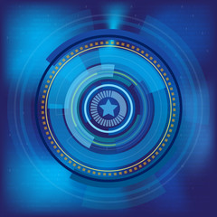 Blue circle digital background