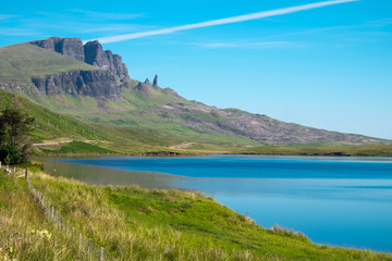 Naklejka na ściany i meble The Old Man of Storr in the distance