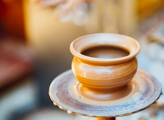 Pottery craft wheel ceramic clay