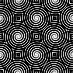 Design seamless monochrome spiral movement pattern