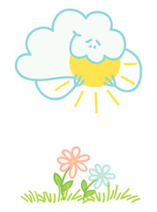 Cloud absorbs the sun