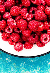 Heap of raspberry