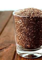 Glass of Chia seeds