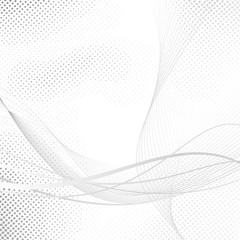 Abstract swoosh halftone lines dotted background