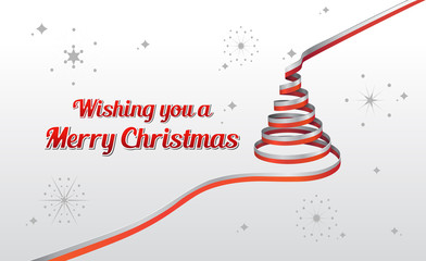 Christmas greeting message with illustrations