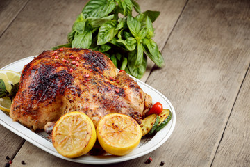 Baked tasty hot chicken
