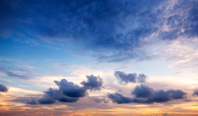 Fototapeta premium Sunset Sky Background