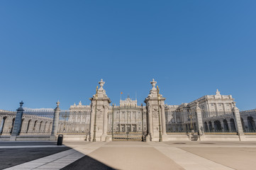 Fototapeta premium The Royal Palace of Madrid, Spain.
