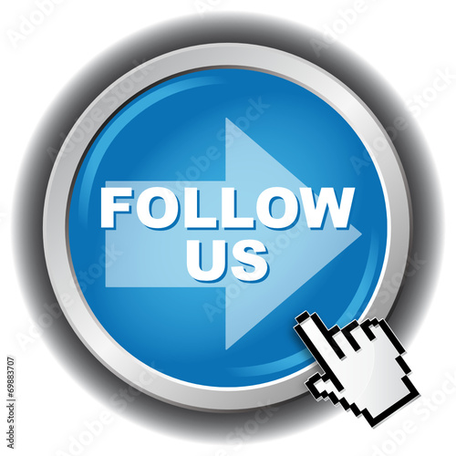 "FOLLOW US ICON" fichier vectoriel libre de droits sur la banque d