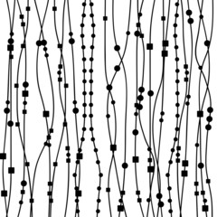 Background with lines, squares and dots