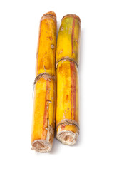 Sugarcane isolated on a white studio background.