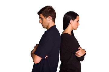 Couple not talking after argument