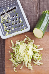 geriebene Zucchini
