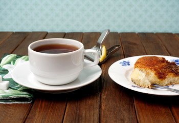 Tea and cake  Brunsviger