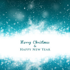 winter abstract background - Merry Christmas & Happy New Year
