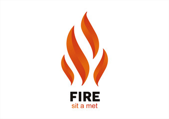 Fire Flame vector logo design vector template - 69888301