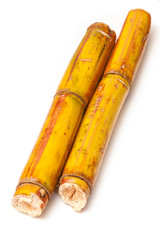 Sugarcane isolated on a white studio background.