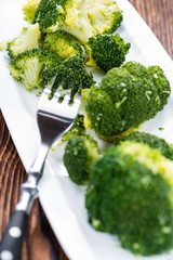 Portion of Cooked Broccoli