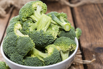 Portion of Raw Broccoli