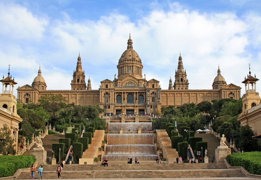 Building of the National Art Museum of Catalonia in Barcelona