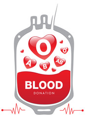 Blood Donation medical Vector
