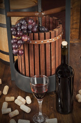 wine in basement