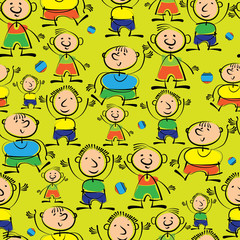 boys are different seamless pattern