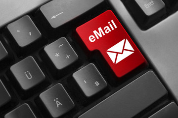 keyboard red button email secure