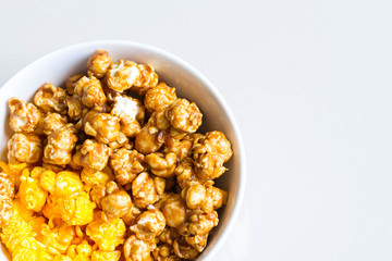 mixed popcorn in bowl