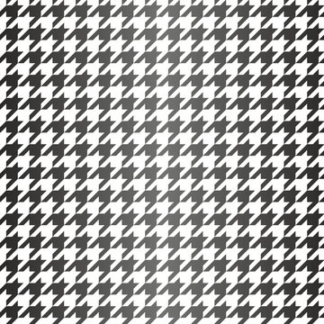 Tile black and white houndstooth vector pattern