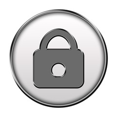 Icone métallisé verrou