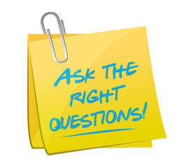 ask the right questions post message illustration