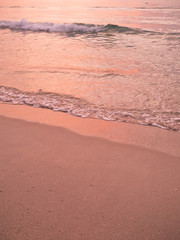 チャウェンビーチの夕暮れ