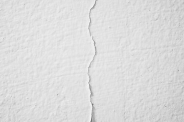White wall with cracks background