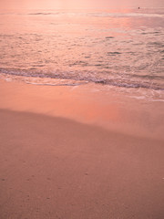 チャウェンビーチの夕暮れ