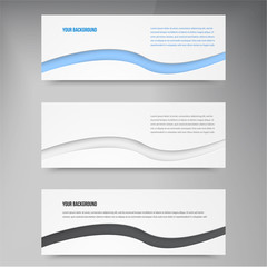 Vector background banners and stickers.