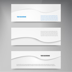 Vector background banners and stickers.