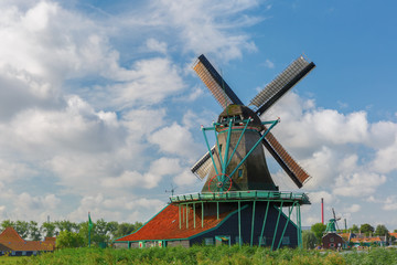 Windmills in Zaanse Schans, Holland, Netherlands