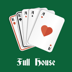Poker hand full house