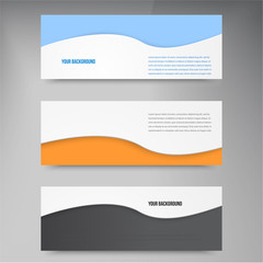 Fototapeta premium Vector background banners and stickers.