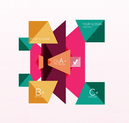 Geometric abstract background layout