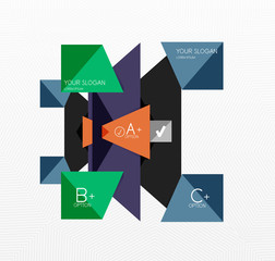 Geometric abstract background layout