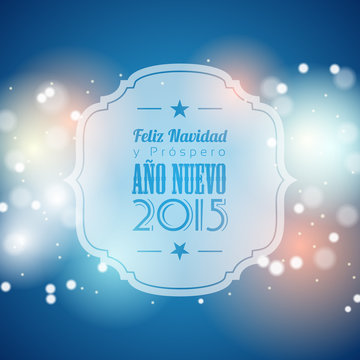 new year 2015 greeting card