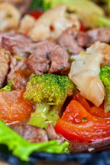 meat with vegetables